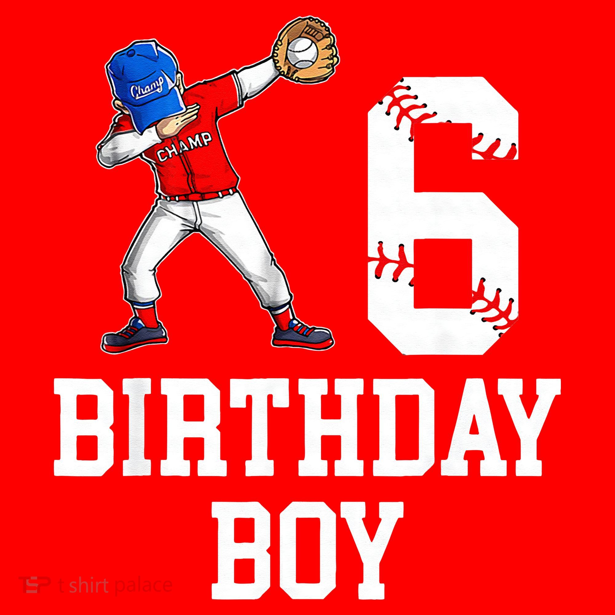 6th Birthday Baseball Big Number Six 6 Year Old Gift Santa Hat