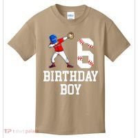 6th Birthday Baseball Big Number Six 6 Year Old Gift Kids T-Shirt thumb 0