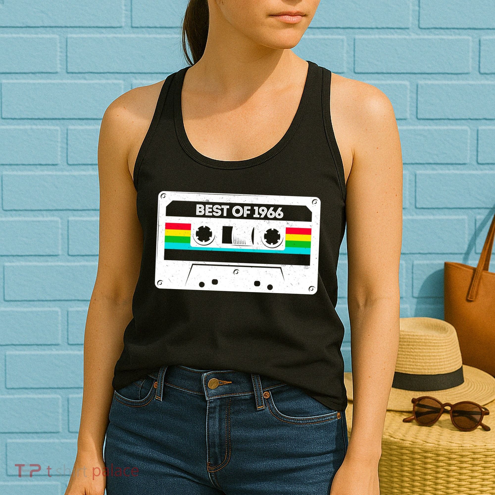 60th Birthday Best Of 1966 Cassette Mix Tape  Women's Tank Top