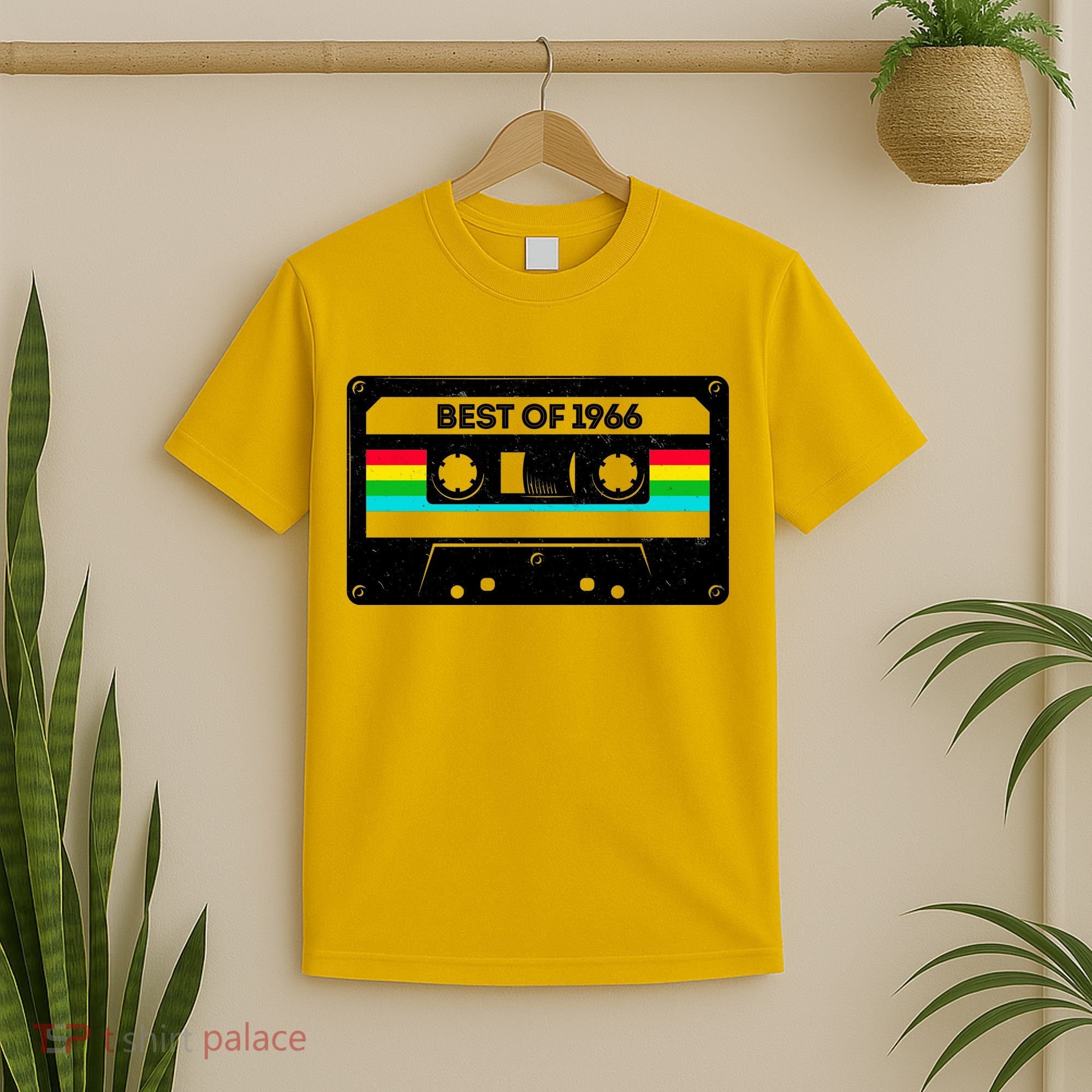 60th Birthday Best Of 1966 Cassette Mix Tape  T-Shirt