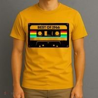 60th Birthday Best Of 1966 Cassette Mix Tape  T-Shirt thumb 3