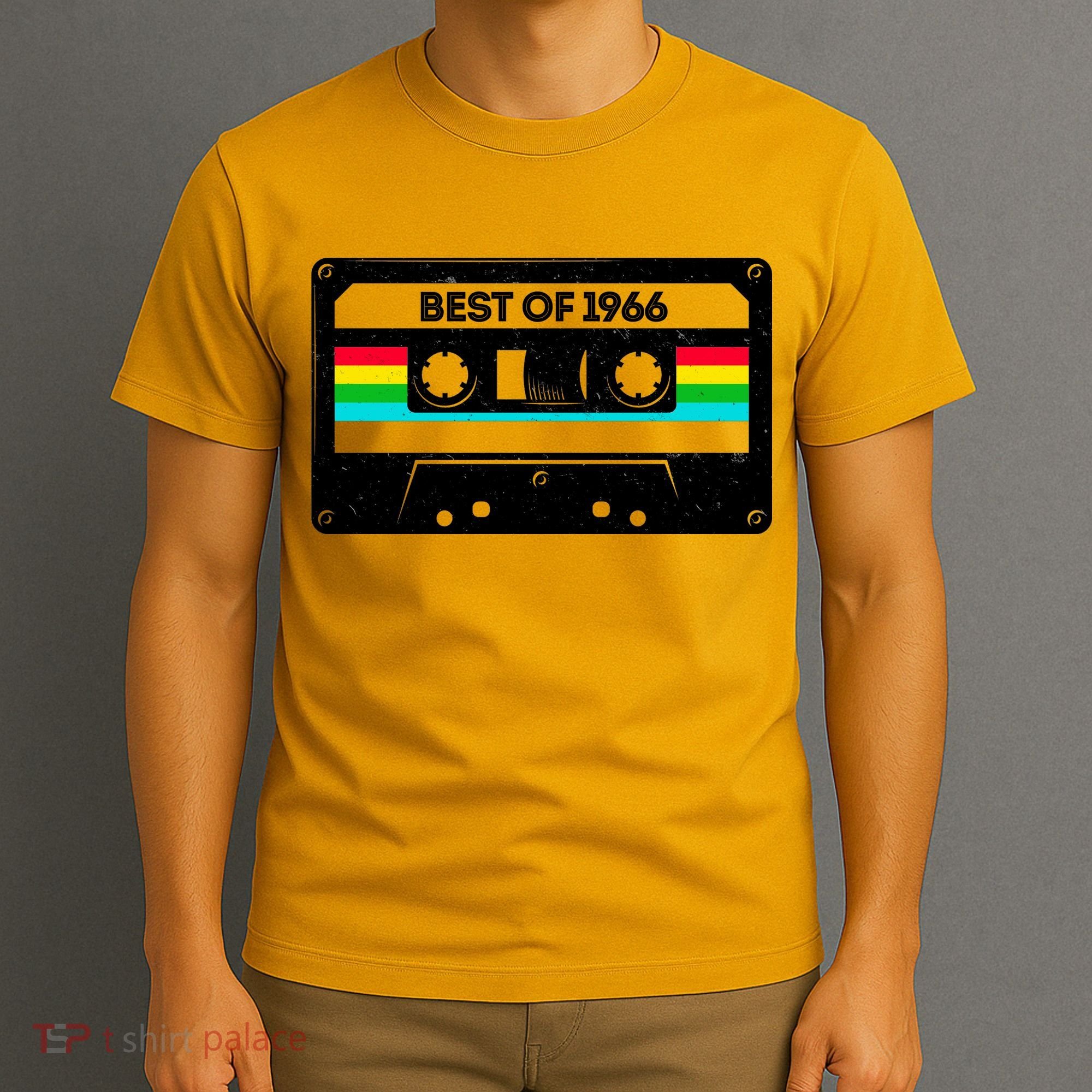 60th Birthday Best Of 1966 Cassette Mix Tape  T-Shirt