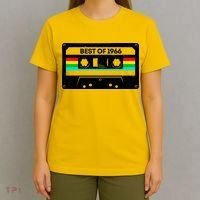 60th Birthday Best Of 1966 Cassette Mix Tape  T-Shirt thumb 4