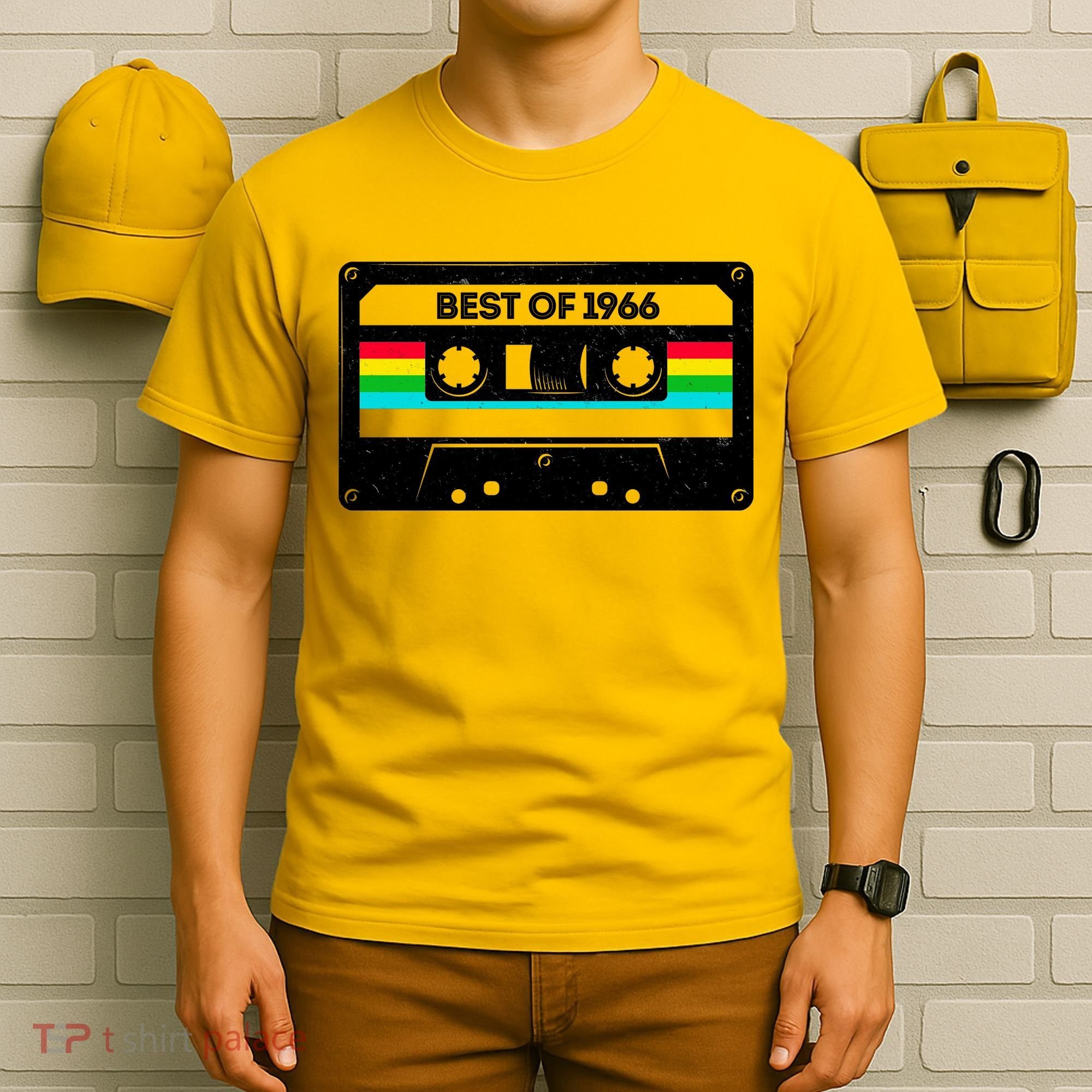 60th Birthday Best Of 1966 Cassette Mix Tape  T-Shirt