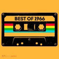 60th Birthday Best Of 1966 Cassette Mix Tape  Hat thumb 2