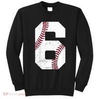6th Birthday Baseball Six 6 Years Old Sweatshirt thumb 0