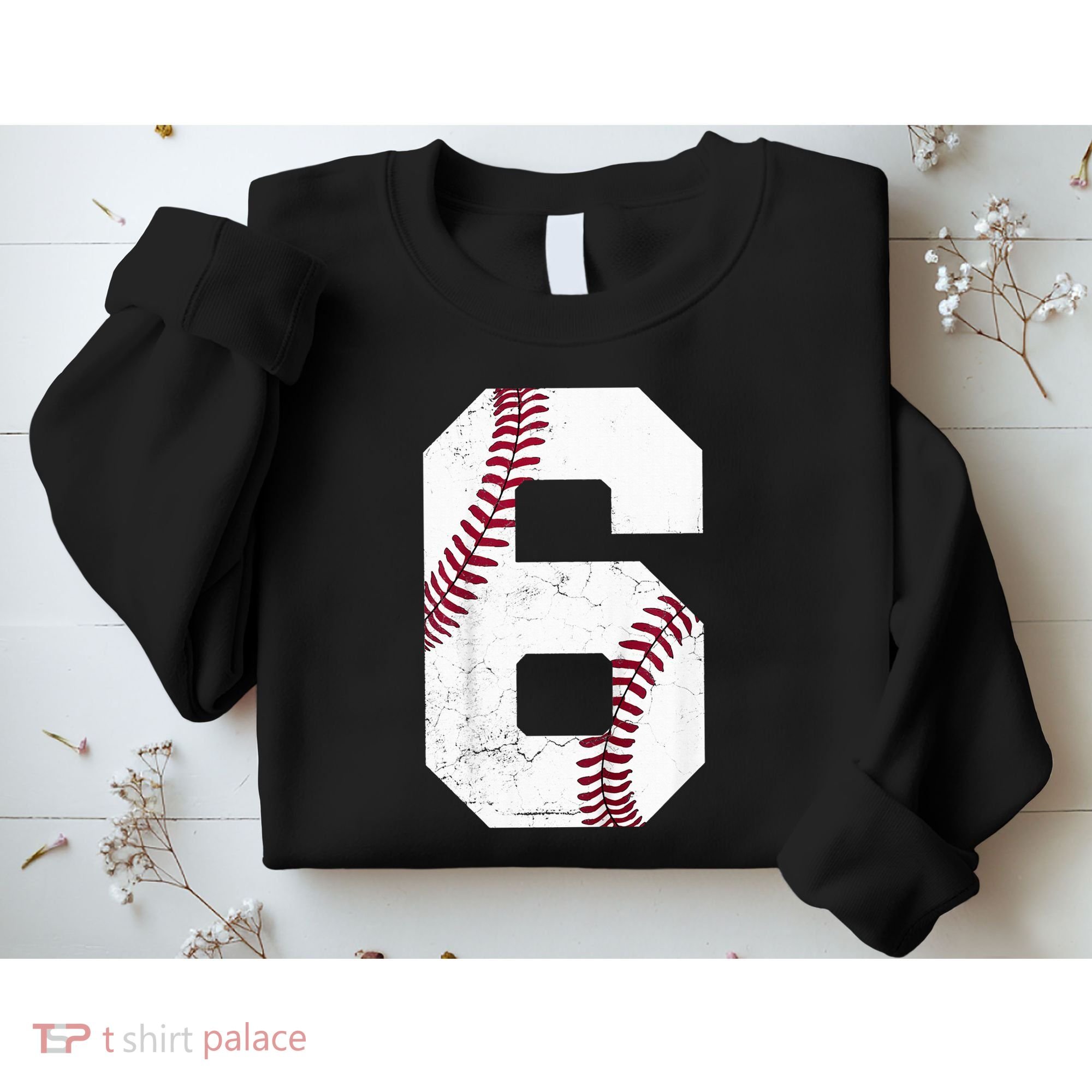 6th Birthday Baseball Six 6 Years Old Sweatshirt