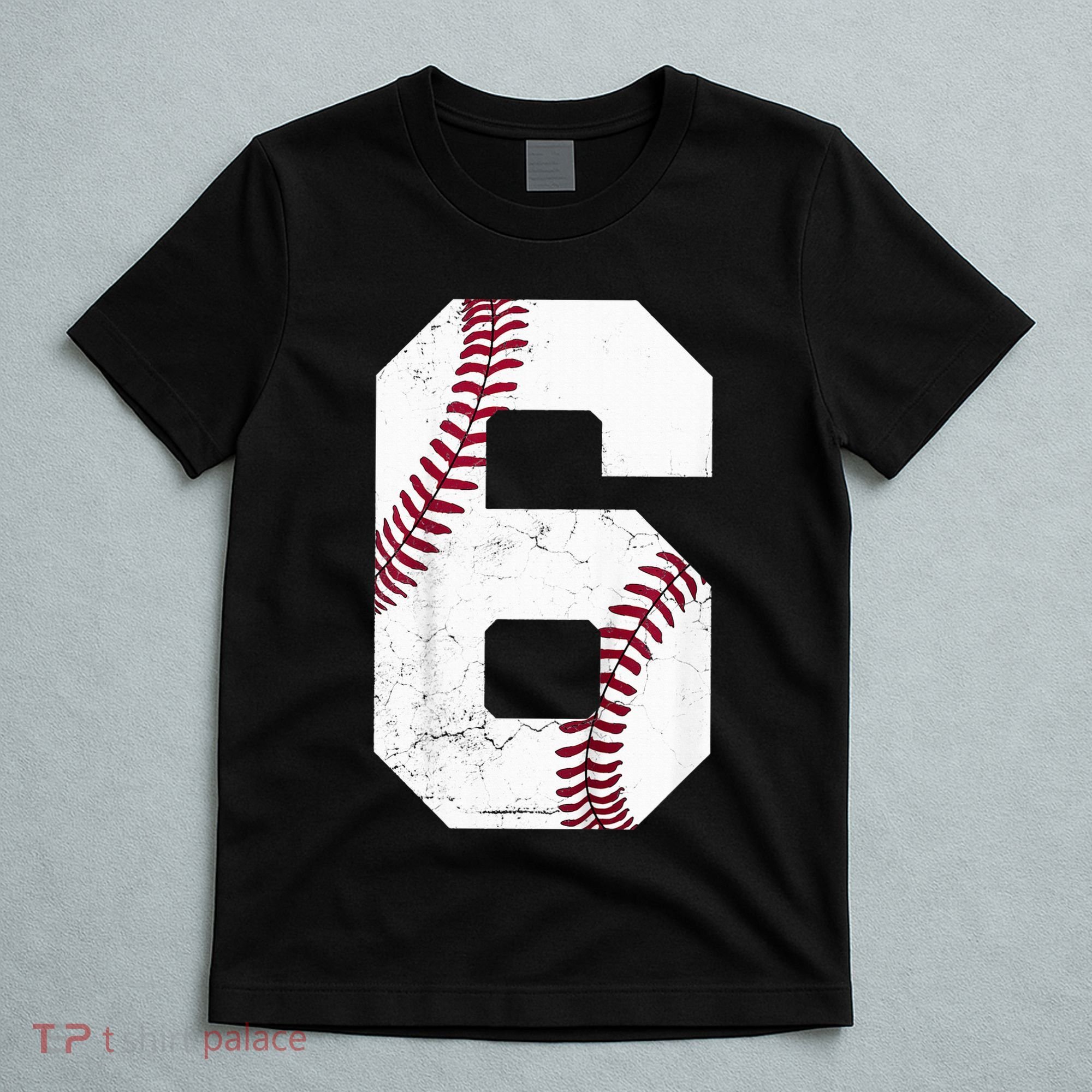 6th Birthday Baseball Six 6 Years Old T-Shirt