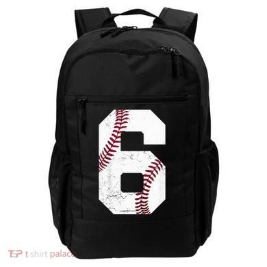 6th Birthday Baseball Six 6 Years Old Backpack