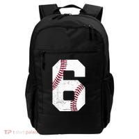 6th Birthday Baseball Six 6 Years Old Backpack thumb 0