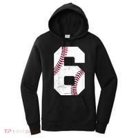 6th Birthday Baseball Six 6 Years Old Women's Hoodie thumb 0