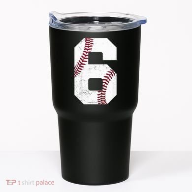 6th Birthday Baseball Six 6 Years Old Tumbler