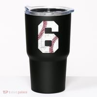 6th Birthday Baseball Six 6 Years Old Tumbler thumb 0