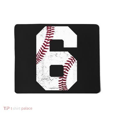 6th Birthday Baseball Six 6 Years Old Mousepad