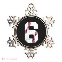 6th Birthday Baseball Six 6 Years Old Ornament thumb 0