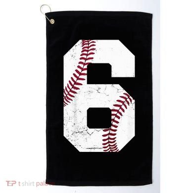 6th Birthday Baseball Six 6 Years Old Golf Towel