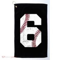 6th Birthday Baseball Six 6 Years Old Golf Towel thumb 0