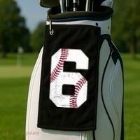 6th Birthday Baseball Six 6 Years Old Golf Towel thumb 2