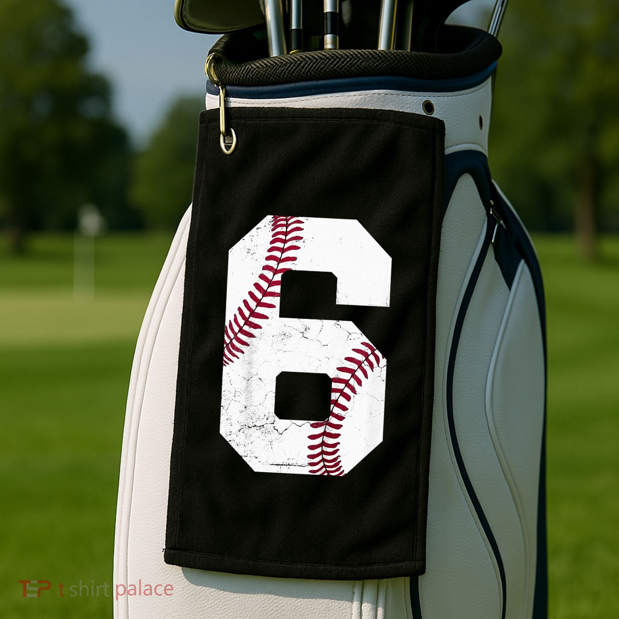 6th Birthday Baseball Six 6 Years Old Golf Towel