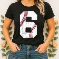 6th Birthday Baseball Six 6 Years Old Women's T-Shirt thumb 2