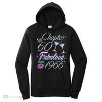 60th Birthday Chapter 60 Fabulous Since 1966 Rhinestones Diamonds Women's Hoodie thumb 0