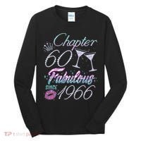 60th Birthday Chapter 60 Fabulous Since 1966 Rhinestones Diamonds Tall Long Sleeve Shirt thumb 0