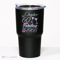 60th Birthday Chapter 60 Fabulous Since 1966 Rhinestones Diamonds Tumbler thumb 0