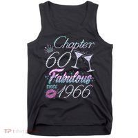 60th Birthday Chapter 60 Fabulous Since 1966 Rhinestones Diamonds Tank Top thumb 0