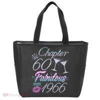 60th Birthday Chapter 60 Fabulous Since 1966 Rhinestones Diamonds Tote Bag thumb 0