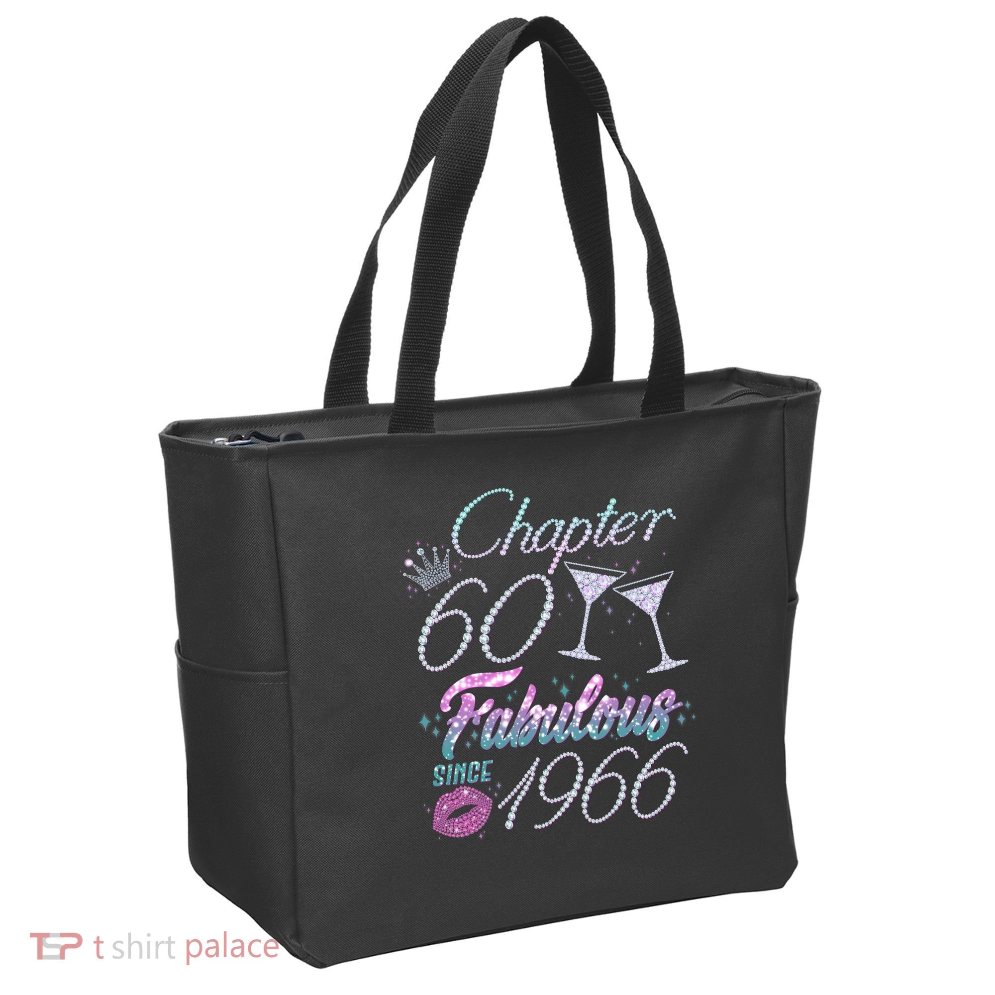 60th Birthday Chapter 60 Fabulous Since 1966 Rhinestones Diamonds Tote Bag