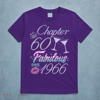 60th Birthday Chapter 60 Fabulous Since 1966 Rhinestones Diamonds T-Shirt thumb 5