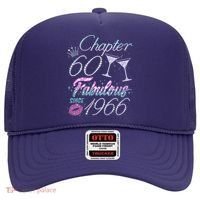 60th Birthday Chapter 60 Fabulous Since 1966 Rhinestones Diamonds Hat thumb 0