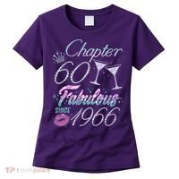 60th Birthday Chapter 60 Fabulous Since 1966 Rhinestones Diamonds Women's T-Shirt thumb 0