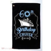 60th Birthday Cruise Golf Towel thumb 0