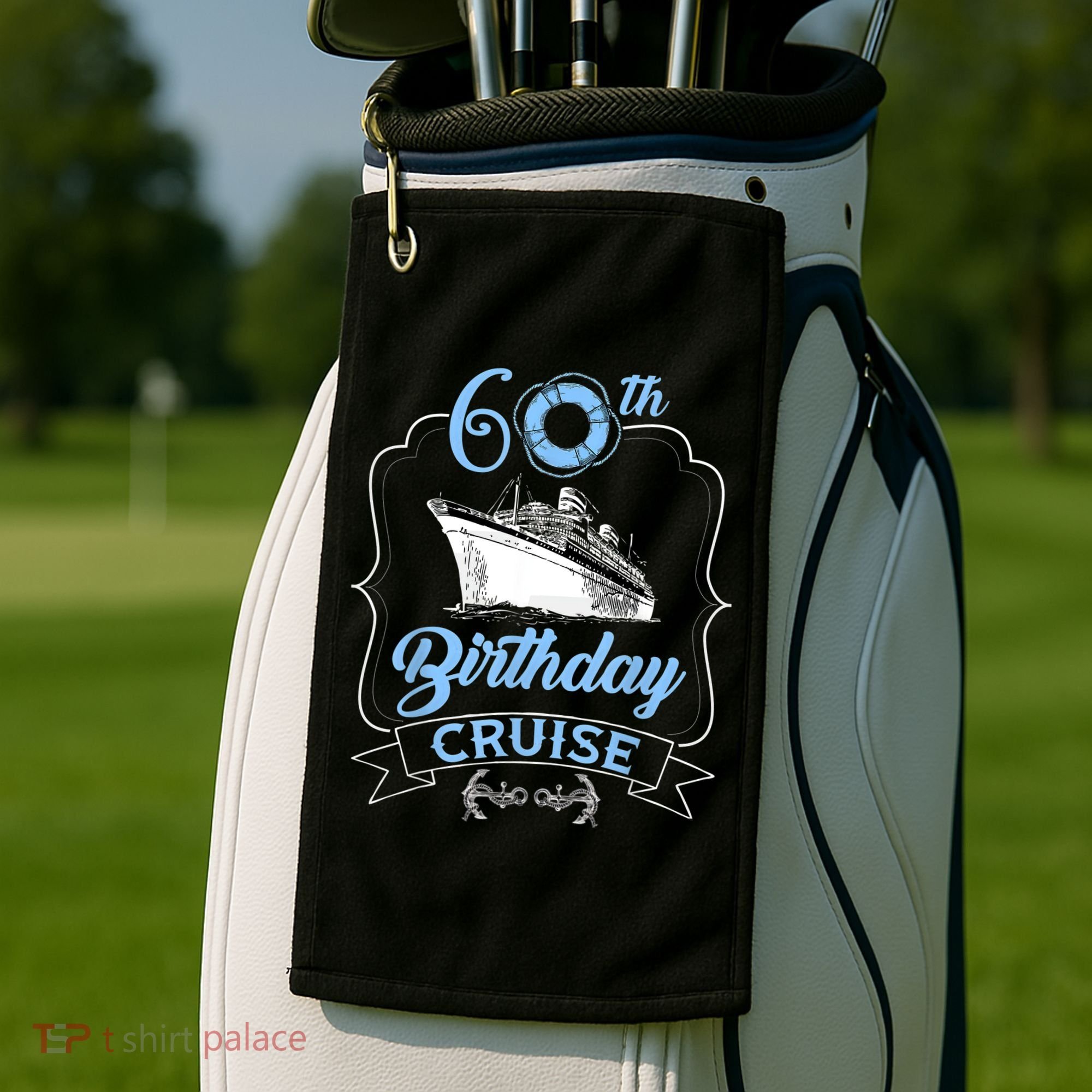 60th Birthday Cruise Golf Towel