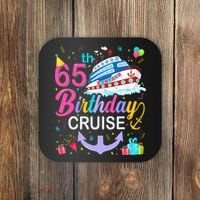 65th Birthday Cruise 65 Years Old Cruising Coaster thumb 0
