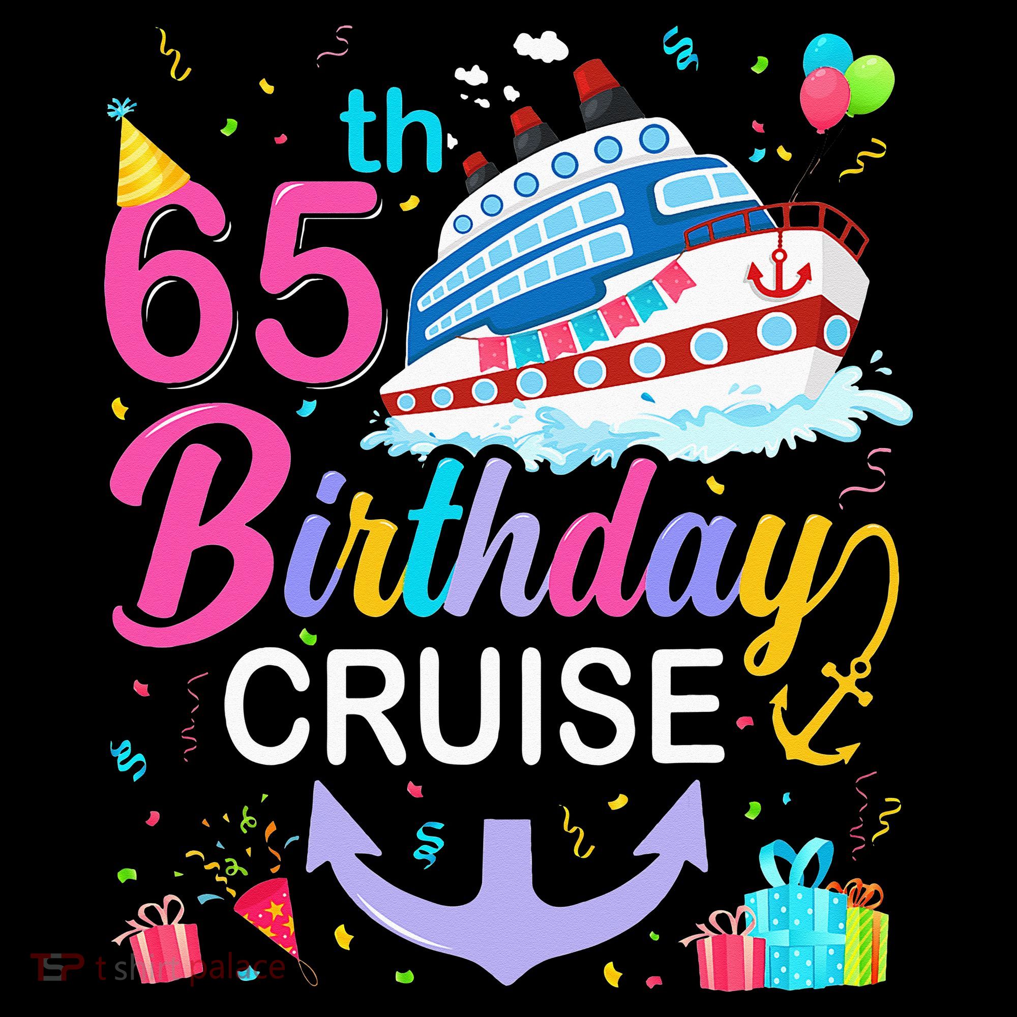65th Birthday Cruise 65 Years Old Cruising Women's Hoodie