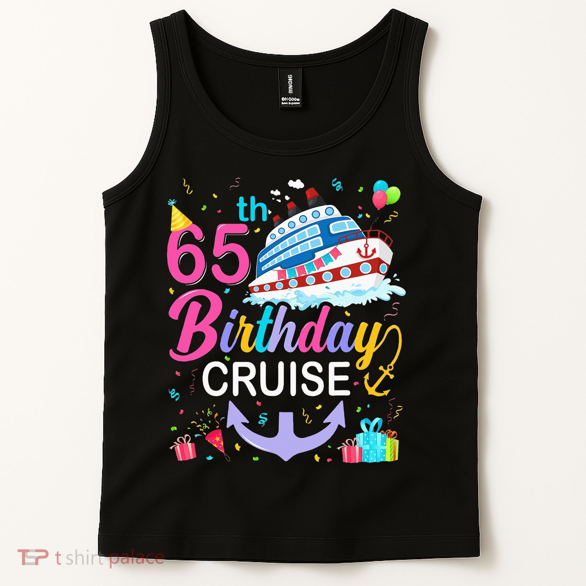 65th Birthday Cruise 65 Years Old Cruising Tank Top