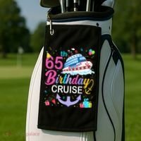 65th Birthday Cruise 65 Years Old Cruising Golf Towel thumb 2