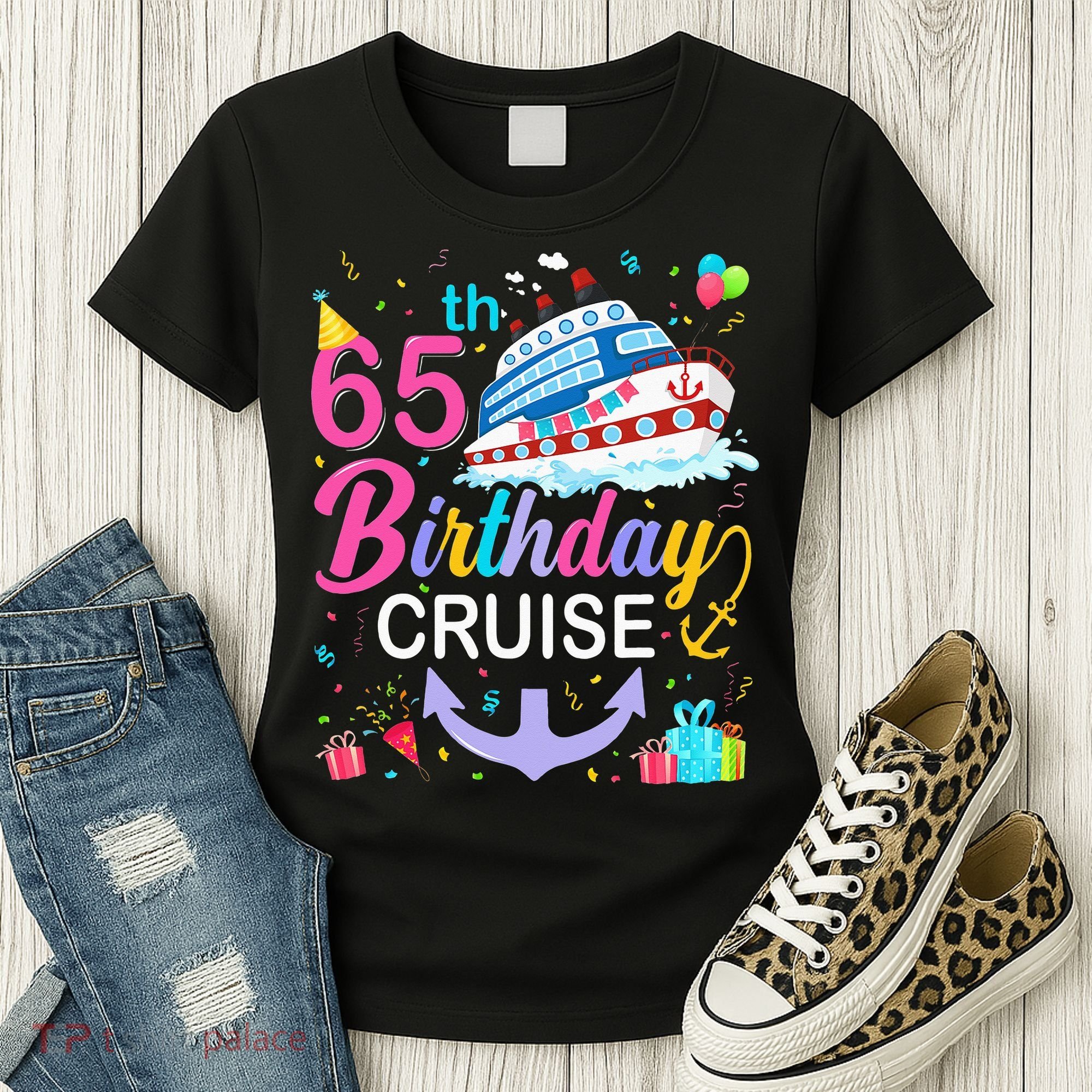 65th Birthday Cruise 65 Years Old Cruising Women's T-Shirt