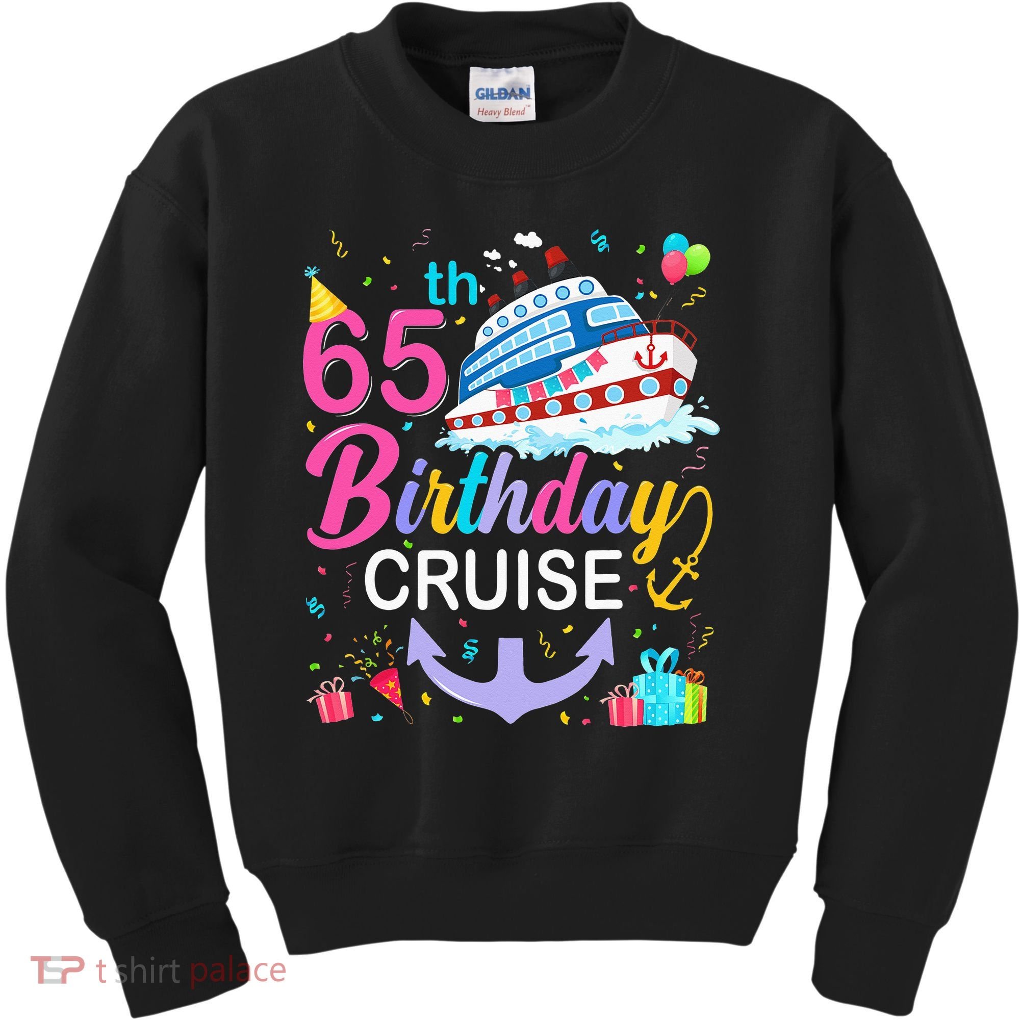 65th Birthday Cruise 65 Years Old Cruising Kids Sweatshirt