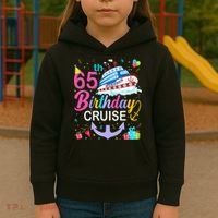 65th Birthday Cruise 65 Years Old Cruising Kids Hoodie thumb 3
