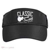 60th Birthday Classic Guitar Since 1966 And Still Rockin Adult Drive Performance Visor thumb 0
