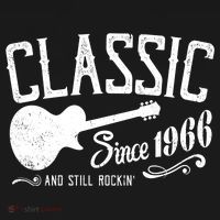 60th Birthday Classic Guitar Since 1966 And Still Rockin Women's Hoodie thumb 2