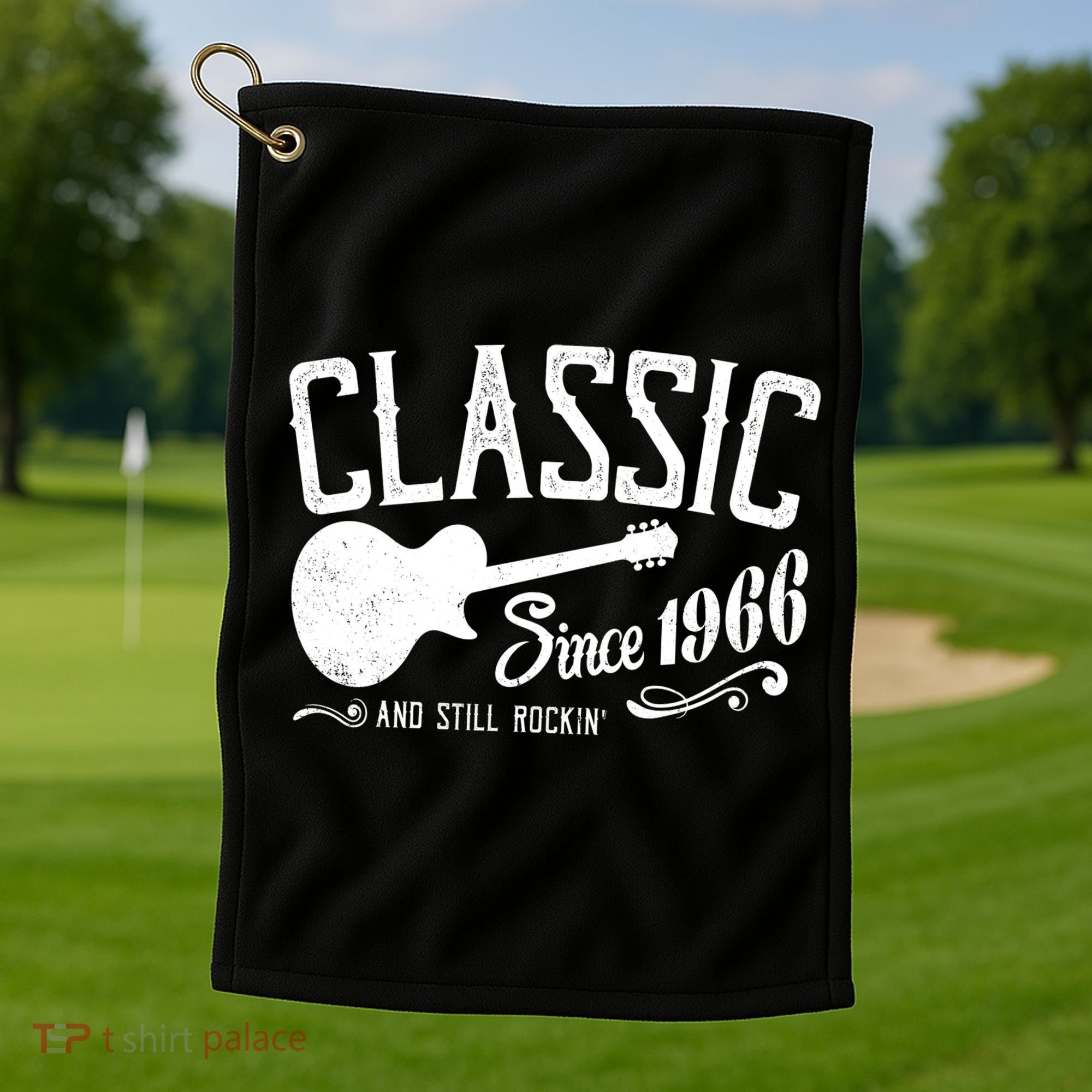 60th Birthday Classic Guitar Since 1966 And Still Rockin Golf Towel