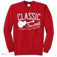 60th Birthday Classic Guitar Since 1966 And Still Rockin Sweatshirt thumb 0