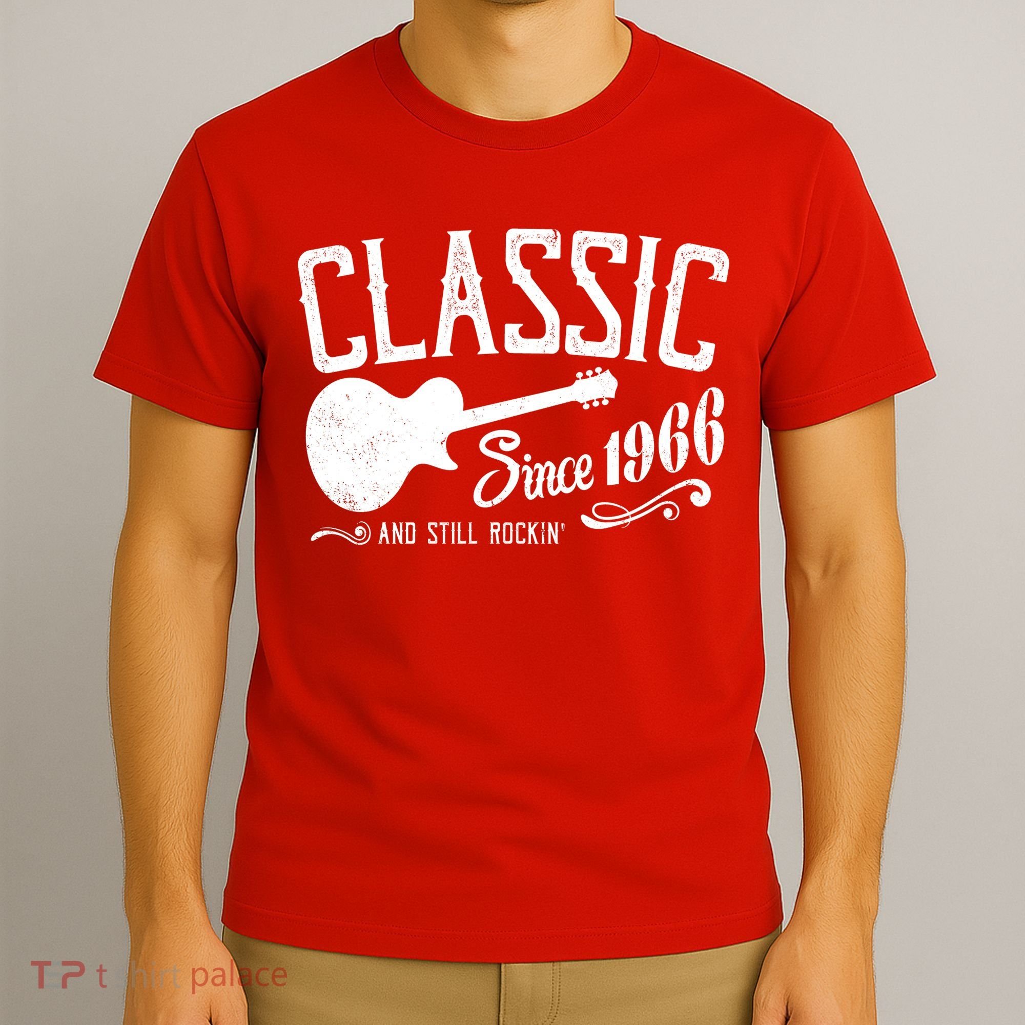 60th Birthday Classic Guitar Since 1966 And Still Rockin T-Shirt