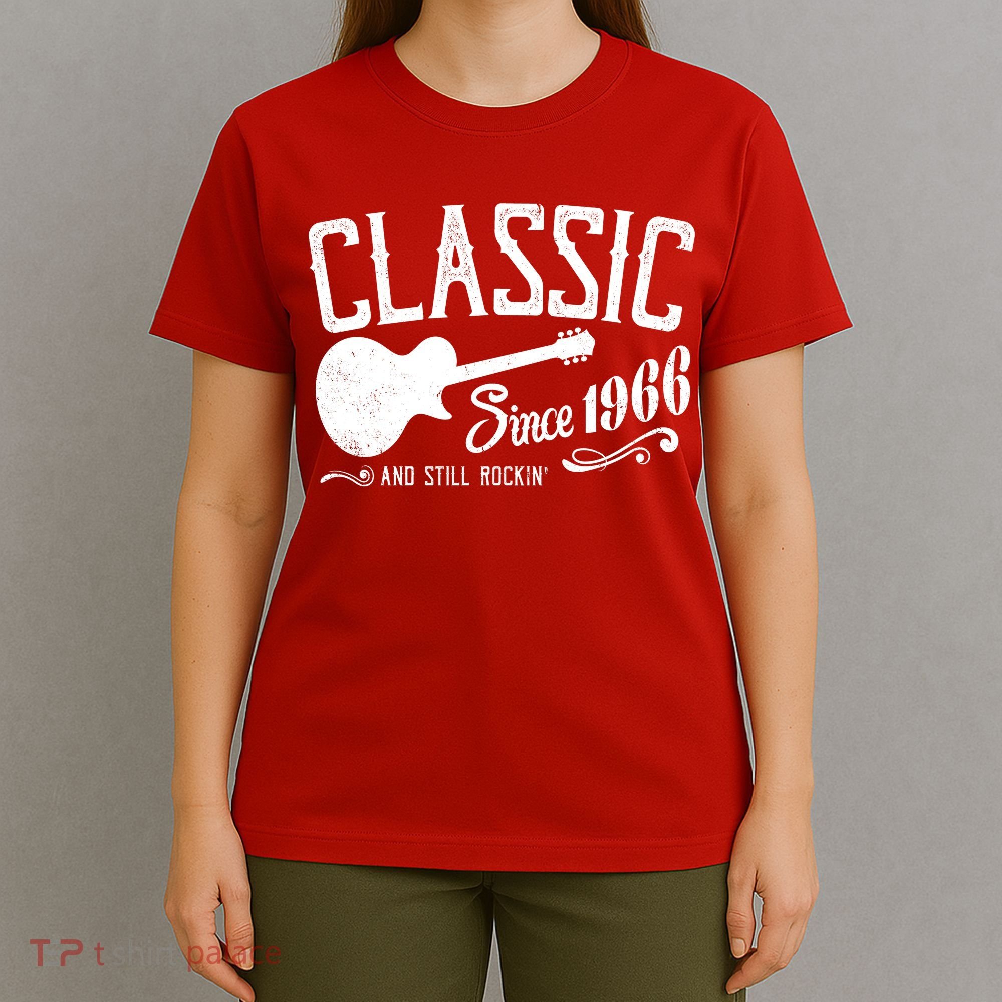 60th Birthday Classic Guitar Since 1966 And Still Rockin T-Shirt