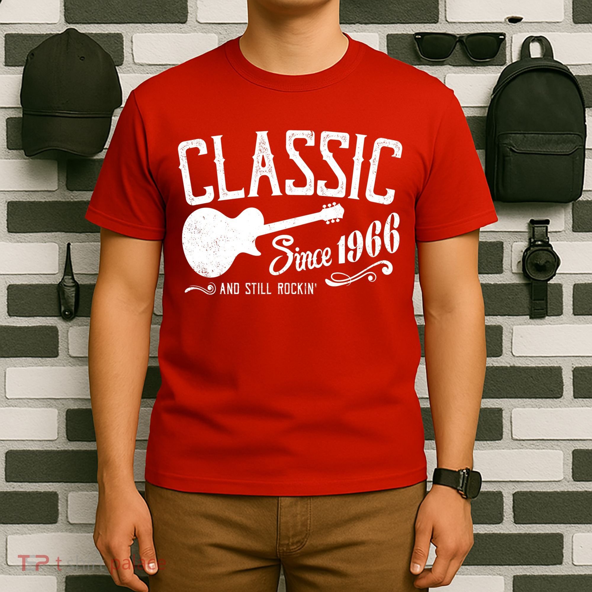 60th Birthday Classic Guitar Since 1966 And Still Rockin T-Shirt