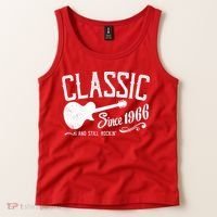 60th Birthday Classic Guitar Since 1966 And Still Rockin Tank Top thumb 2
